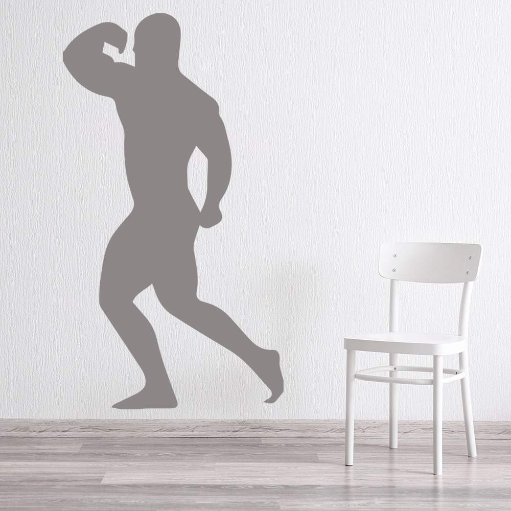 Bodybuilder Weightlifter Sports Wall Sticker
