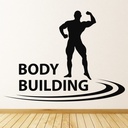 Bodybuilding Weight Training Wall Sticker