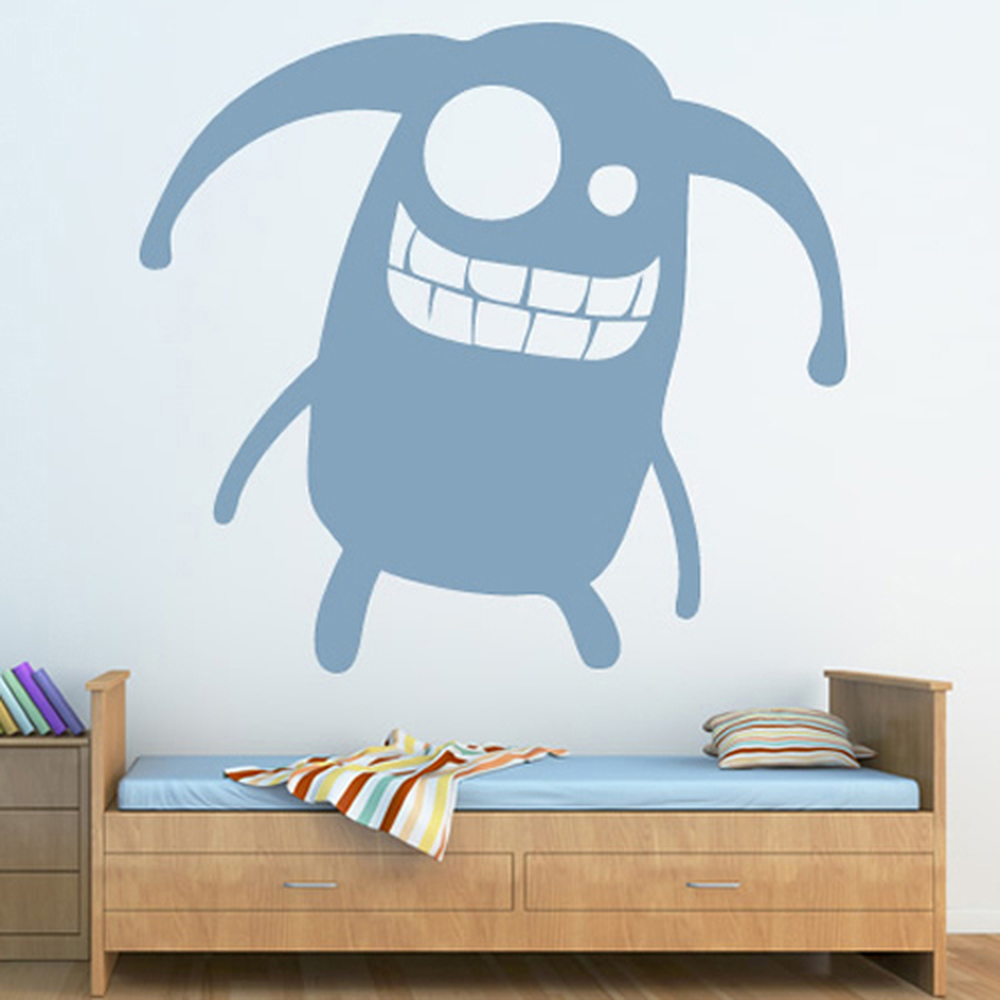 Boggle Eyed Monster Halloween Wall Sticker