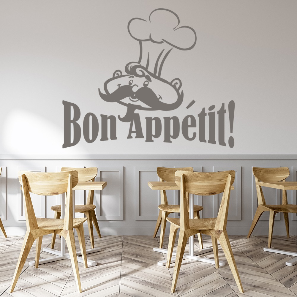 Bon Appetit Kitchen Quote Wall Sticker - Mod3