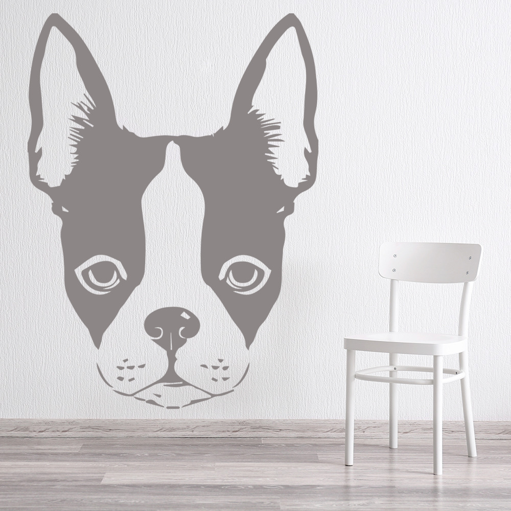 Boston Terrier Dog Pet Animals Wall Sticker - Mod3