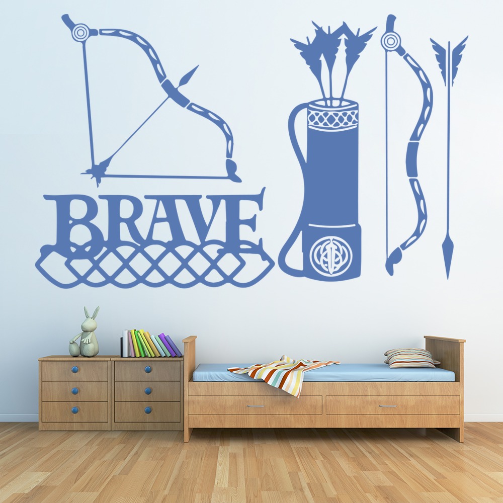 Bow & Arrow Archery Wall Sticker