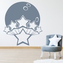 Bowling Ball Stars Wall Sticker