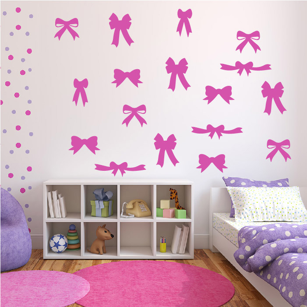 Bows Ribbons Wall Sticker Pack