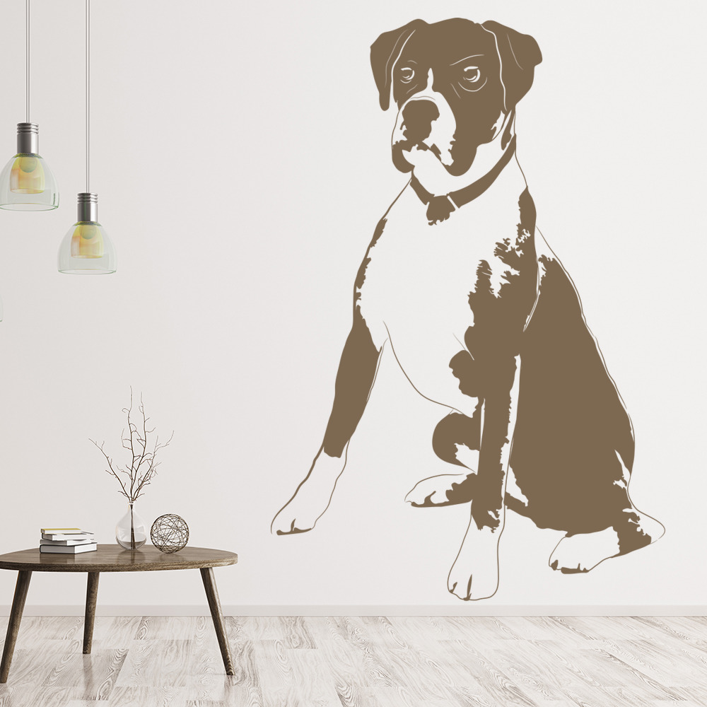 Boxer Dog Pet Animals Wall Sticker - Mod7