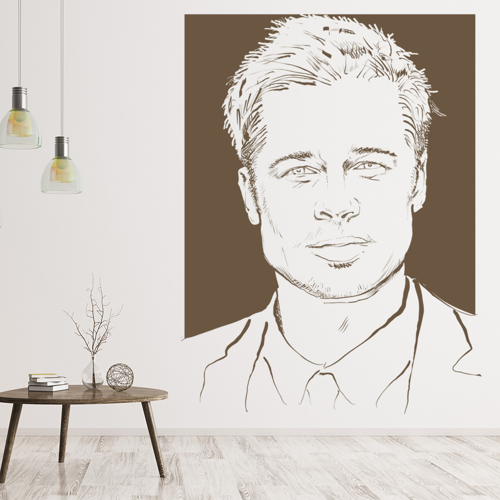 Brad Pitt Movies Film Wall Sticker