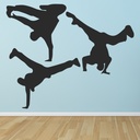 Break Dance Street Dancing Wall Sticker Set