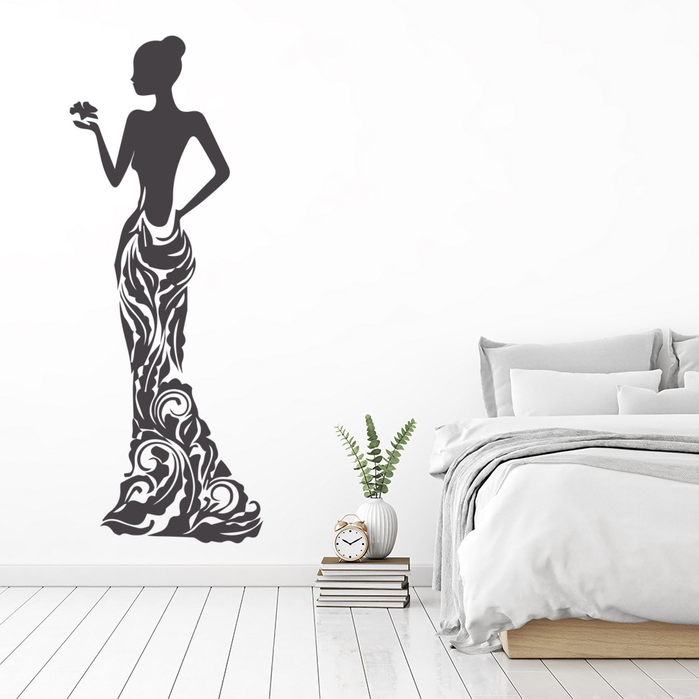 Bridal Gown Wedding Dress Wall Sticker