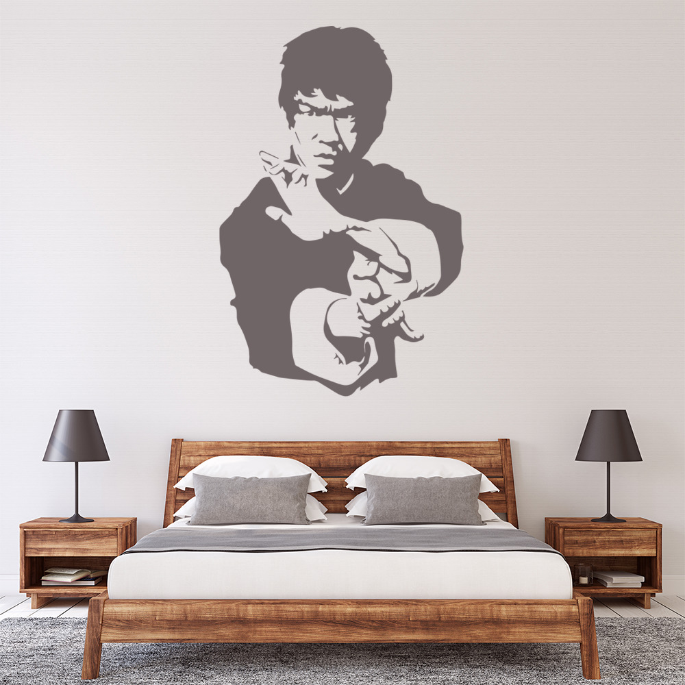 Bruce Lee Martial Arts Film Wall Sticker