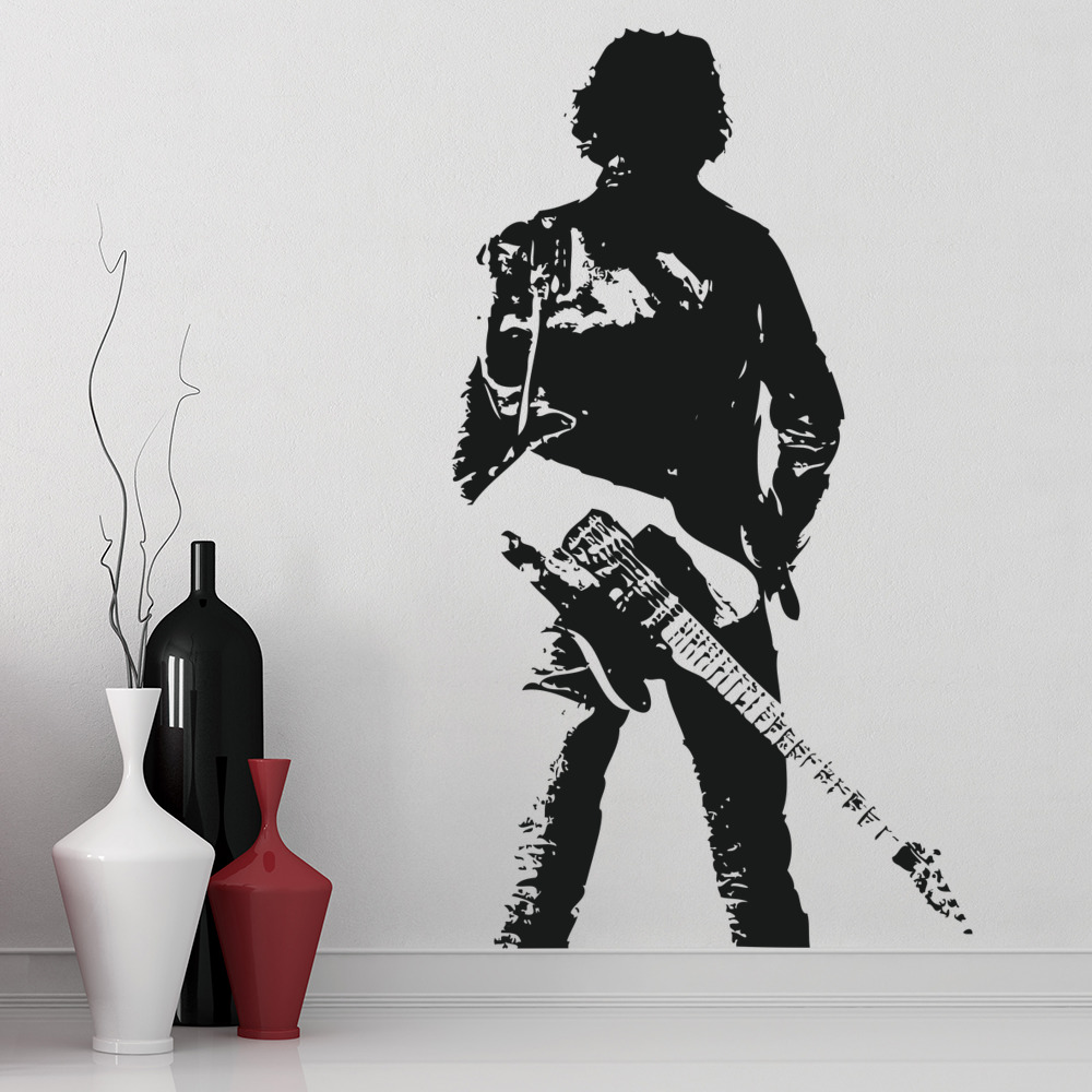 Bruce Springsteen Guitar Singer Wall Sticker