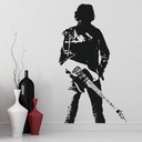 Bruce Springsteen Guitar Singer Wall Sticker