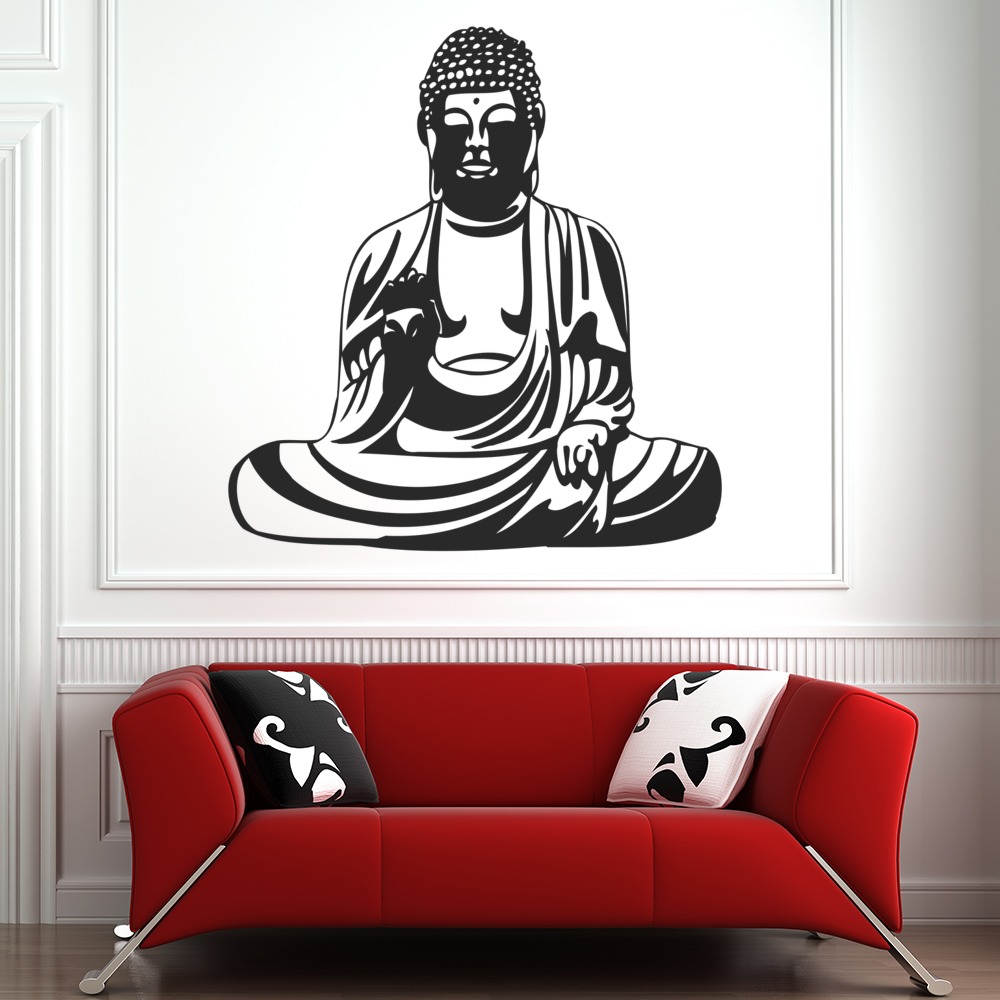 Buddha Statue India Wall Sticker