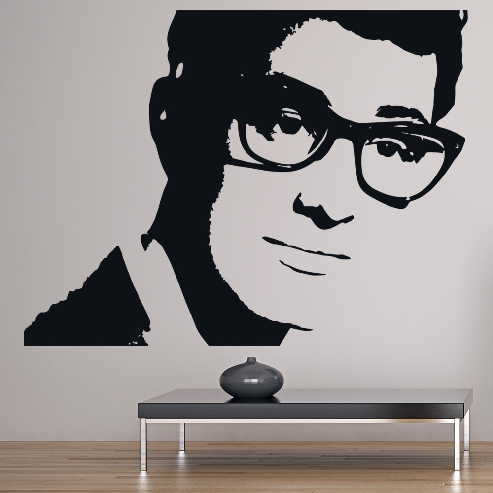 Buddy Holly Rock Music Wall Sticker