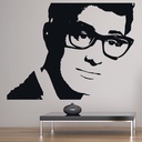 Buddy Holly Rock Music Wall Sticker