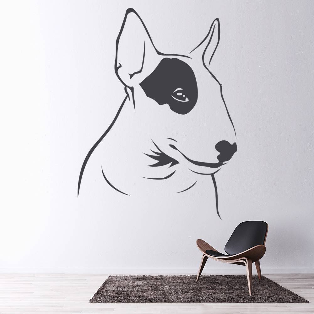 Bull Terrier Dog Animals Pets Wall Sticker - Mod9