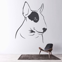 Bull Terrier Dog Animals Pets Wall Sticker - Mod9
