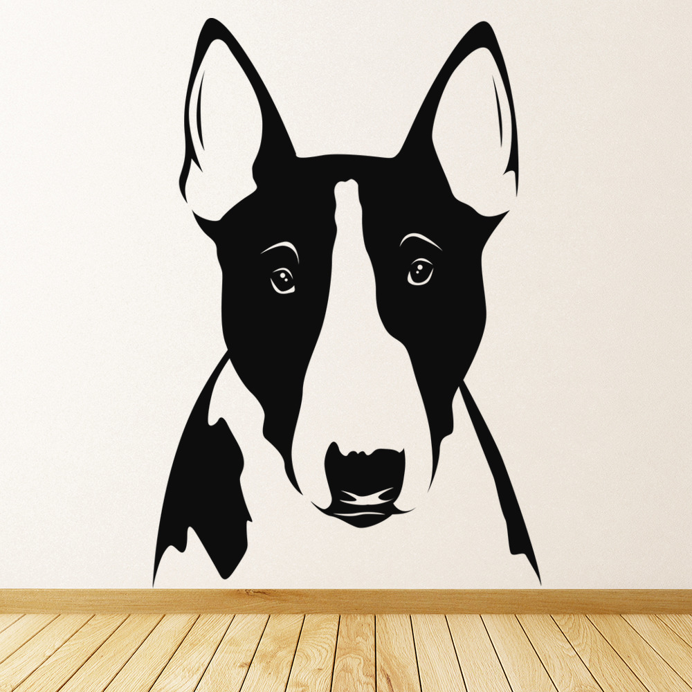 Bull Terrier Dog Animals Pets Wall Sticker - Mod1