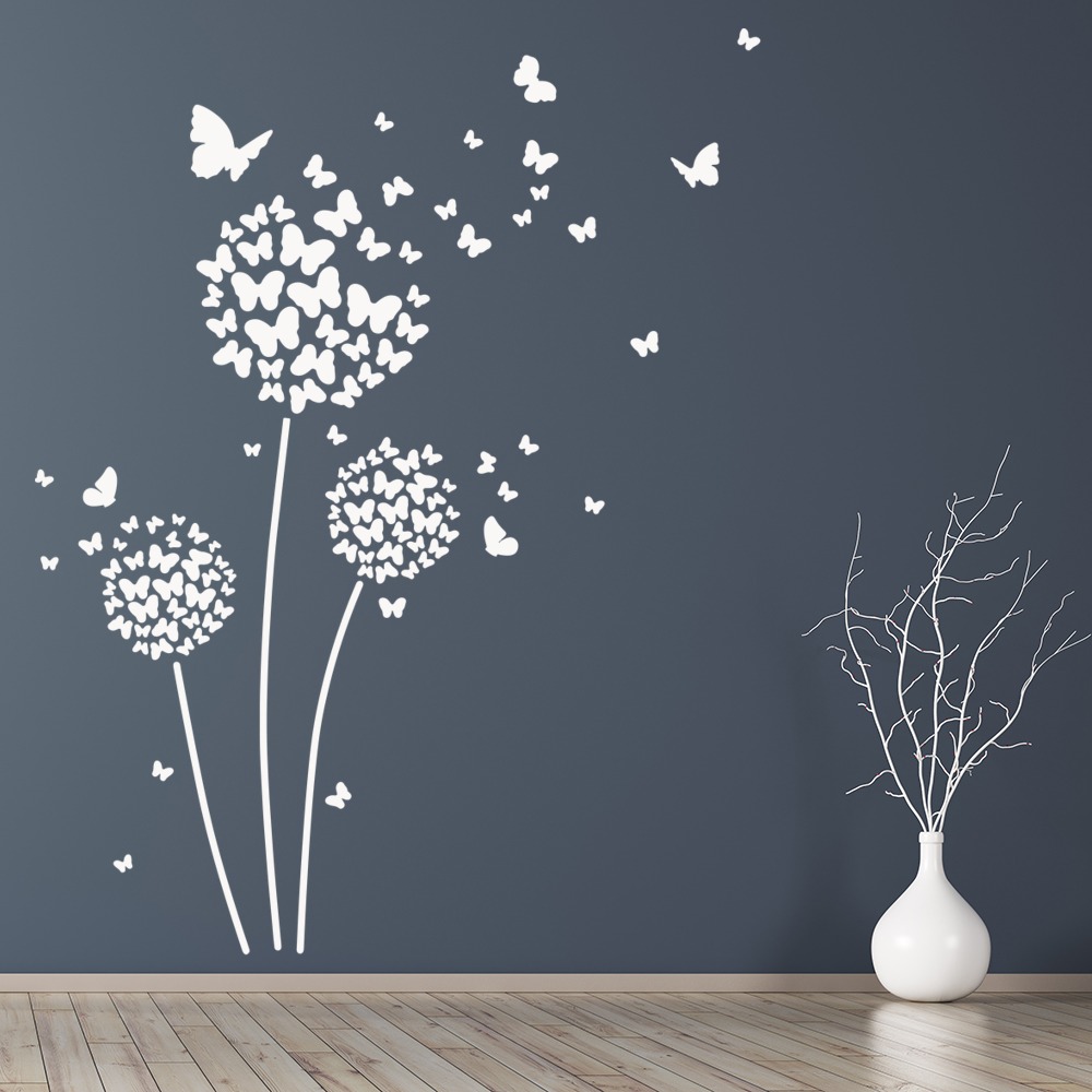 Butterfly Dandelion Trio Wall Sticker