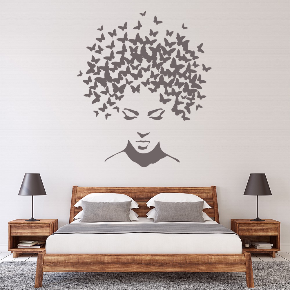 Butterfly Hair Beauty Salon Wall Sticker