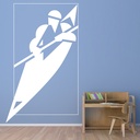 Canoe Boat Rowing Wall Sticker