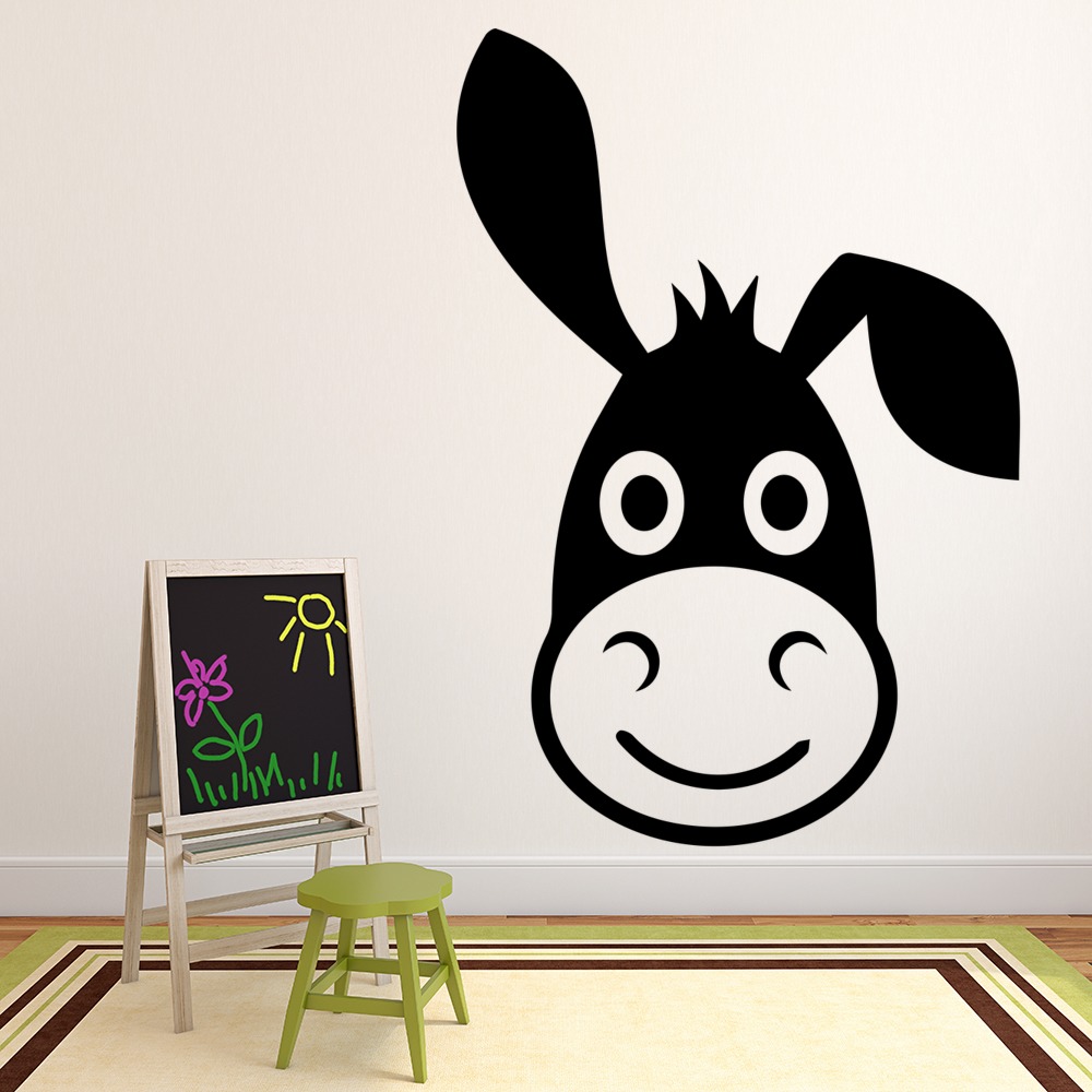 Cartoon Donkey Childrens Wall Sticker