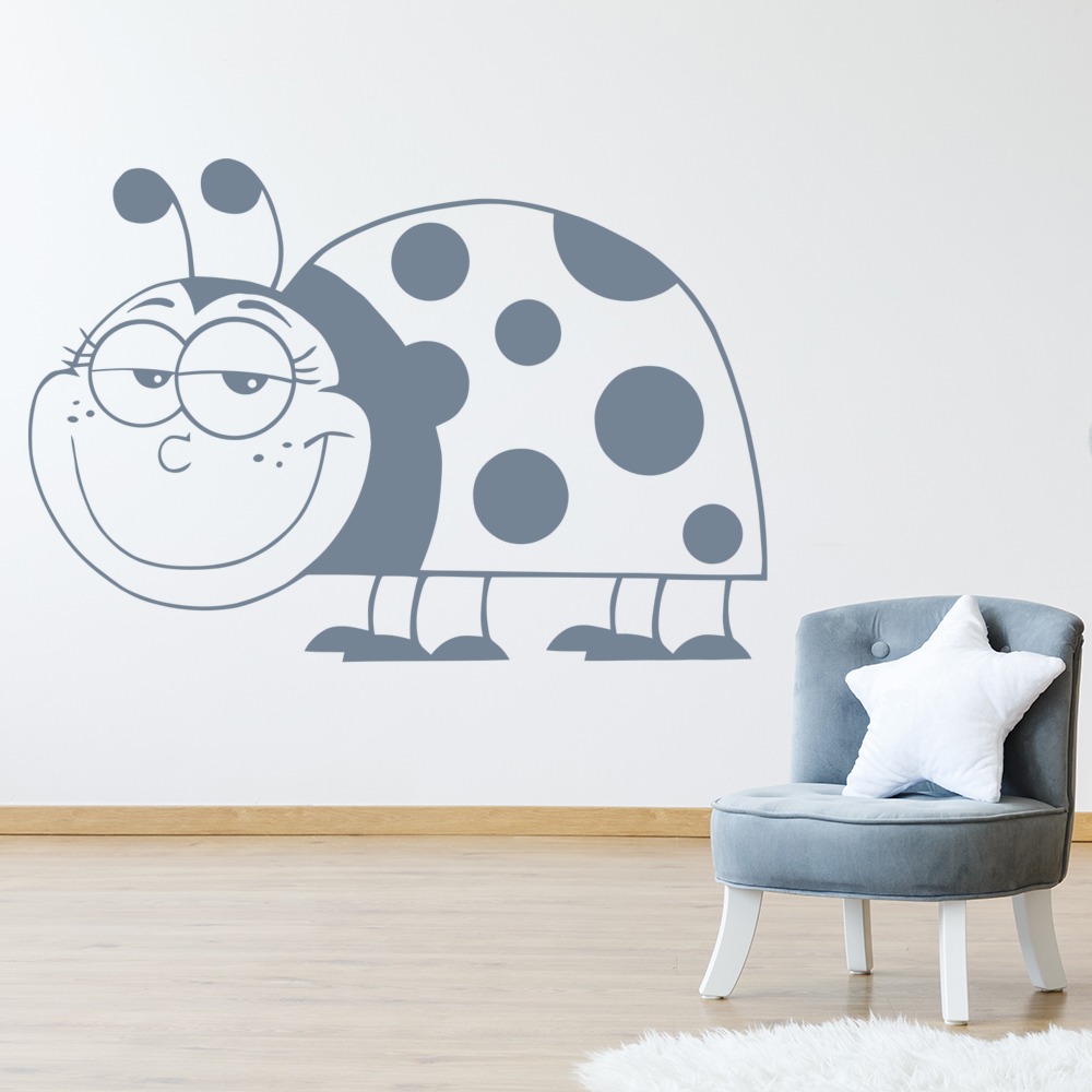 Cartoon Ladybird Childrens Wall Sticker