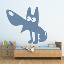 Cartoon Wolf Childrens Animals Wall Sticker