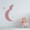 Cat Moon & Stars Wall Sticker