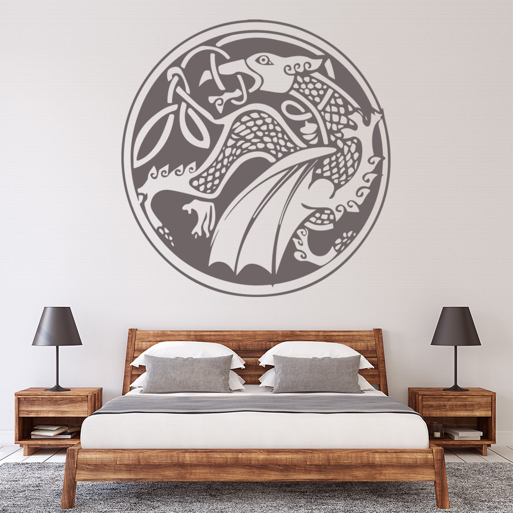 Celtic Dragon Centrepiece Wall Sticker