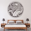 Celtic Dragon Centrepiece Wall Sticker