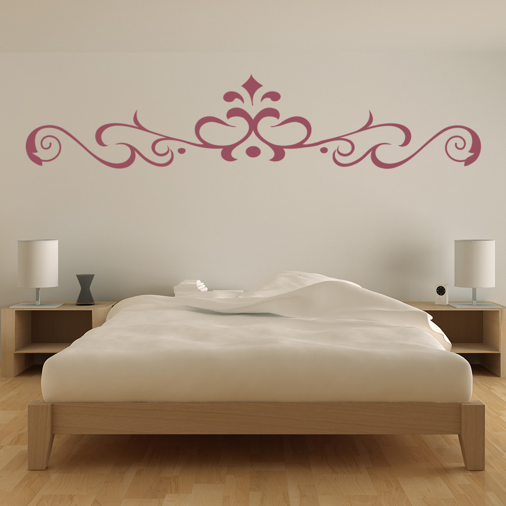 Central Swirl Headboard Wall Sticker