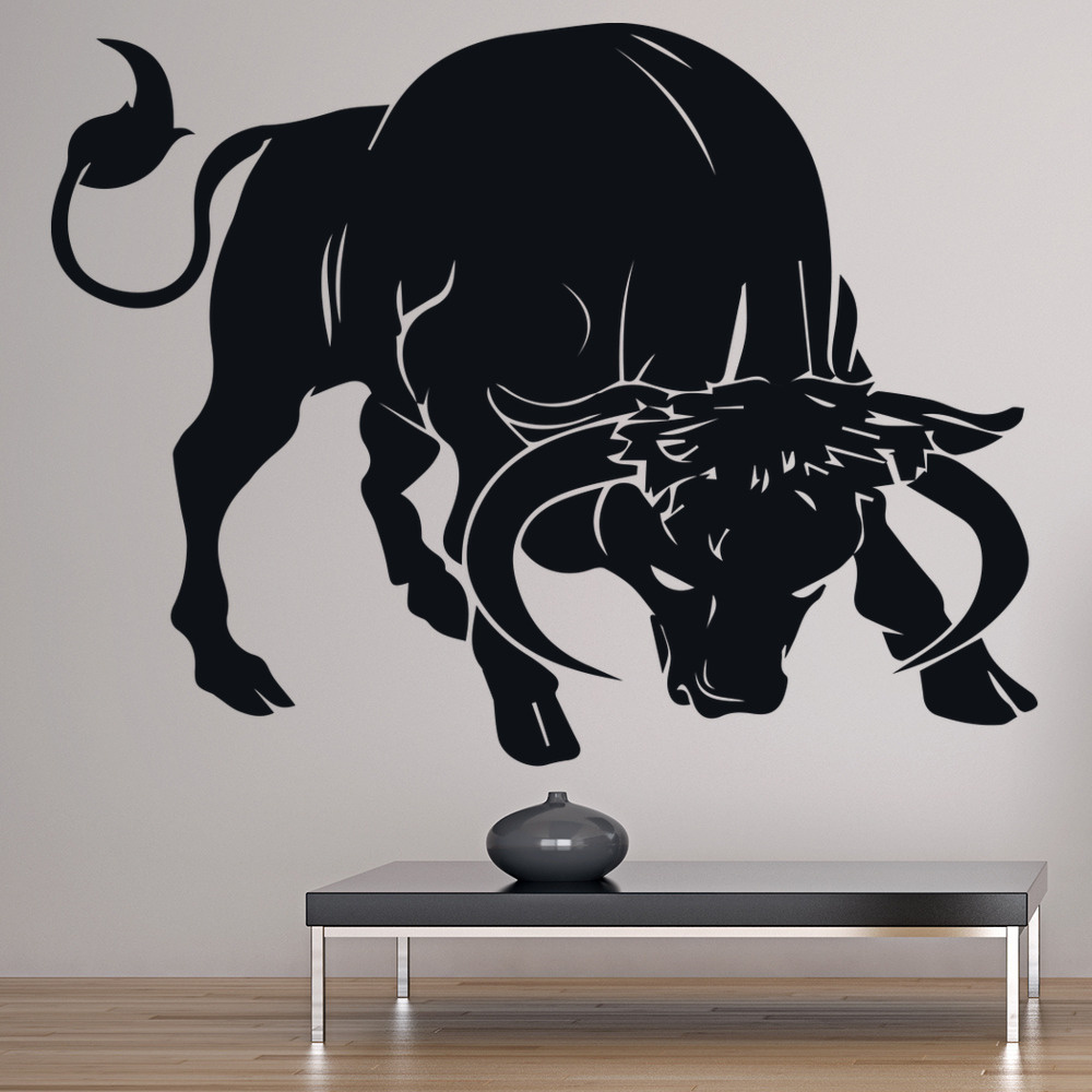 Charging Bull Farm Animals Wall Sticker
