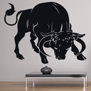 Charging Bull Farm Animals Wall Sticker