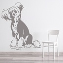 Chinese Crested Dog Pet Animals Wall Sticker