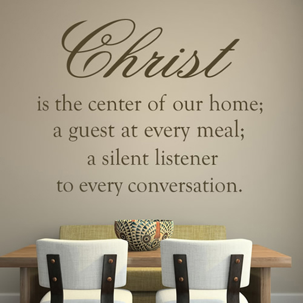 Christ Is The Centre Bible Verse Wall Sticker - Mod8