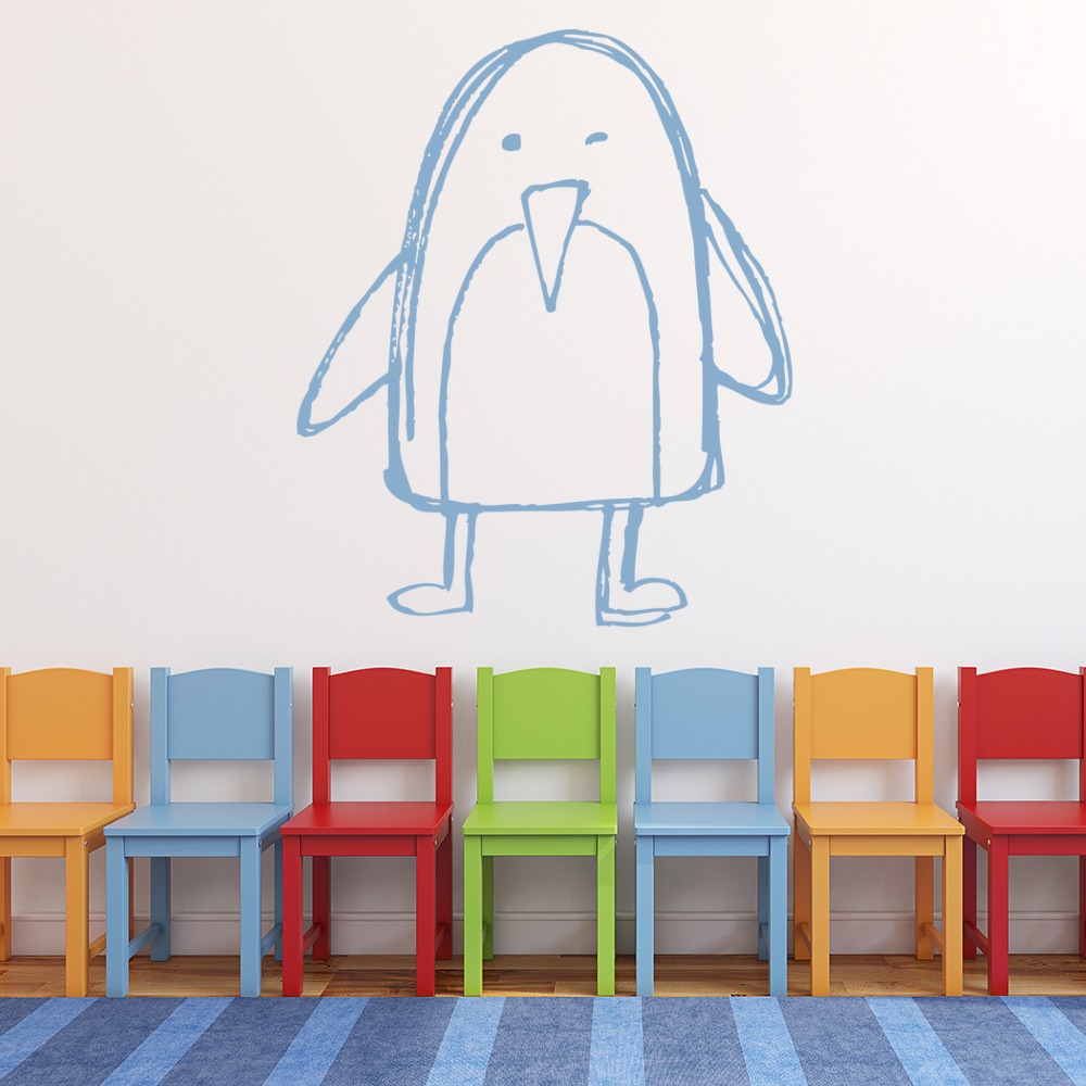 Christmas Penguin Festive Xmas Wall Sticker