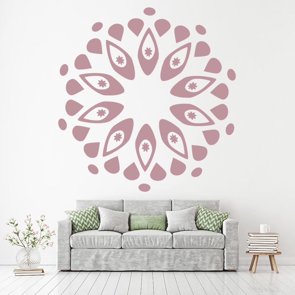 Circular Petal Flower Wall Sticker
