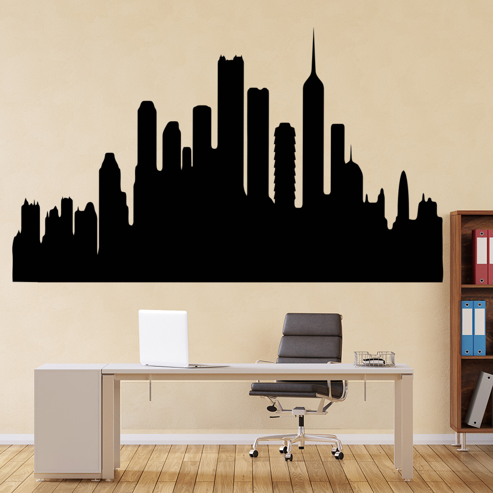 Cityscape Urban City Skyline Wall Sticker