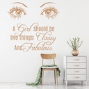 Classy and Fabulous Hair & Beauty Salon Wall Sticker
