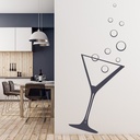 Cocktail Glass Martini Glass Wall Sticker
