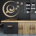Coffee Cup And Beans Cafe Food And Drink Wall Stickers Kitchen Decor Art Decals