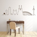 Cologne City Skyline Germany Wall Sticker