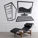 Computer Office Wall Sticker