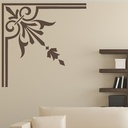 Corner Fleur De Lis Wall Sticker
