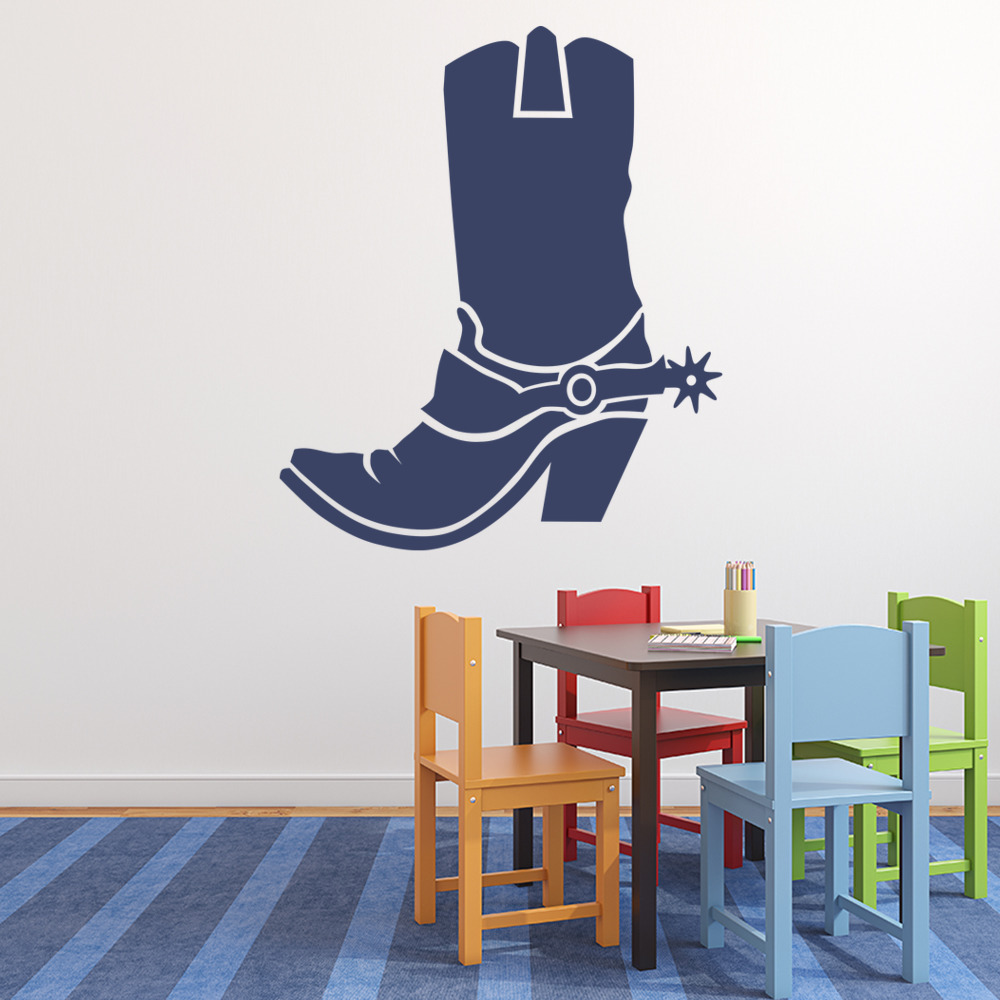 Cowboy Boot USA Western Wall Sticker