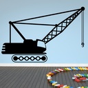 Crane Construction Wall Sticker