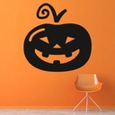 Creepy Pumpkin Halloween Wall Sticker - Mod4