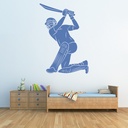 Cricket Batsman Sports Wall Sticker - Mod7