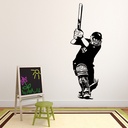 Cricket Batsman Sports Wall Sticker - Mod6