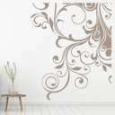 Curls And Swirls Corner Wall Sticker